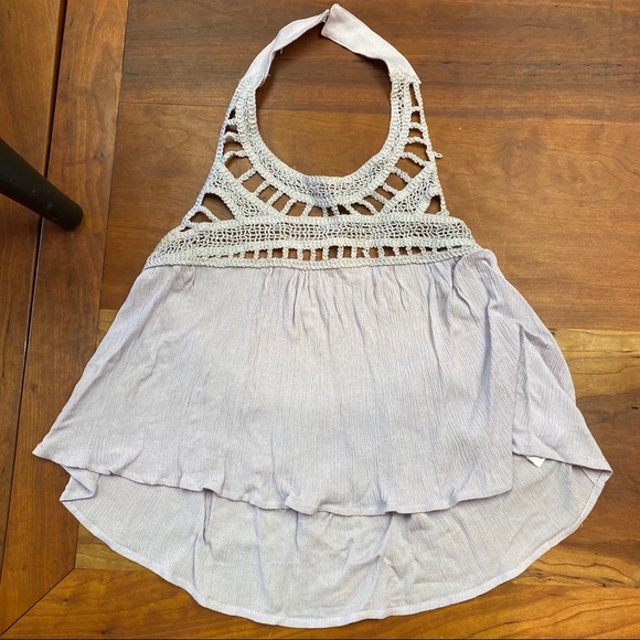 Tobi Nichelle Crochet Top in Lavender - Picture 2 of 8